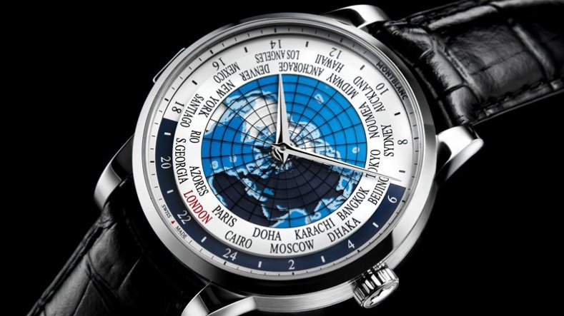 Perennial Design Montblanc Heritage Spirit Orbis Terrarum Worldtimer Copy Watch for Sale